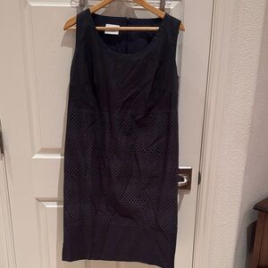 Akris Punto Navy Sleeveless Midi Dress